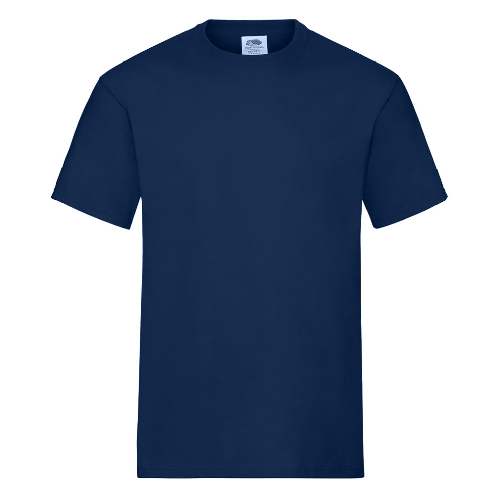 Fruit Of The Loom (M, Navy) Unisex Adult Heavy Cotton T-Shirt