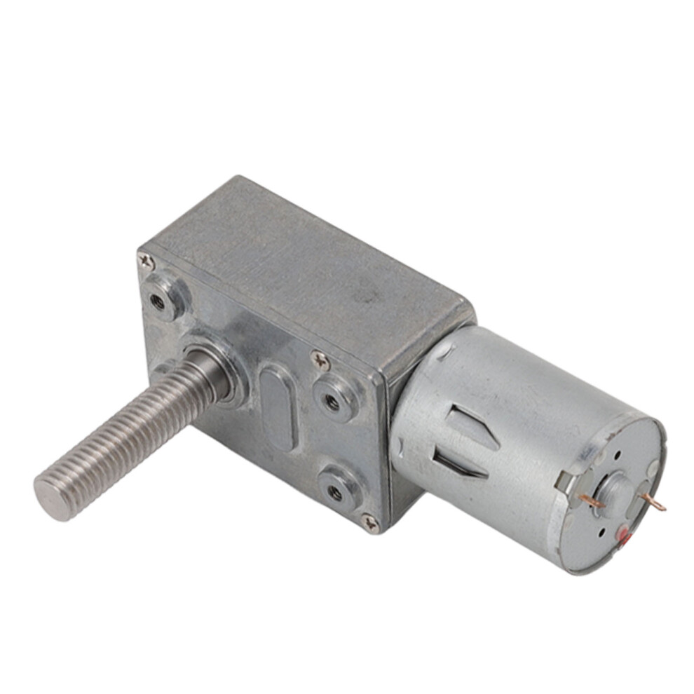 Micro 12V Dc Gear Motor With Self Locking Worm Gearbox 150Rpm M8x33mm Shaft 5091371788456