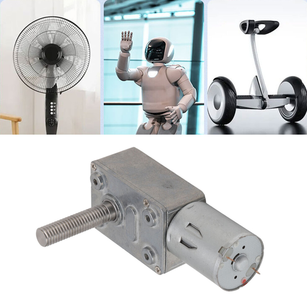 12V Dc Micro Worm Gear Motor 150Rpm For Versatile Applications 5021371826438
