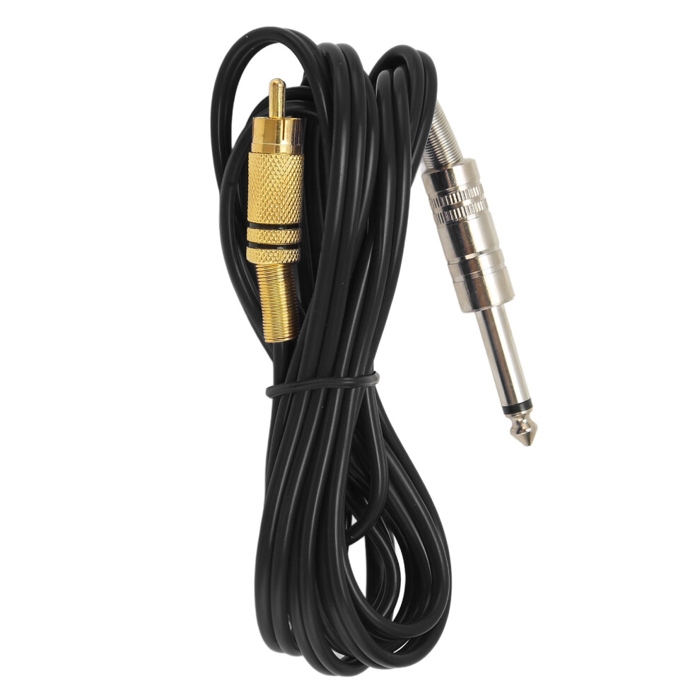 Black Soft Silicone Rca Tattoo Clip Cord For Tattoo Machines