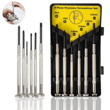 Kit di cacciaviti mini multiuso, set di 6 mini cacciaviti di precisione per gioiellieri, elettronica, riparazione di occhiali, buon design, lame