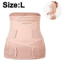 Set ter vermindering van ongemak, multifunctionele buik- en bekkensteun voor postpartum herstel, ademend materiaal, verstelbare compressie, rugsteun,