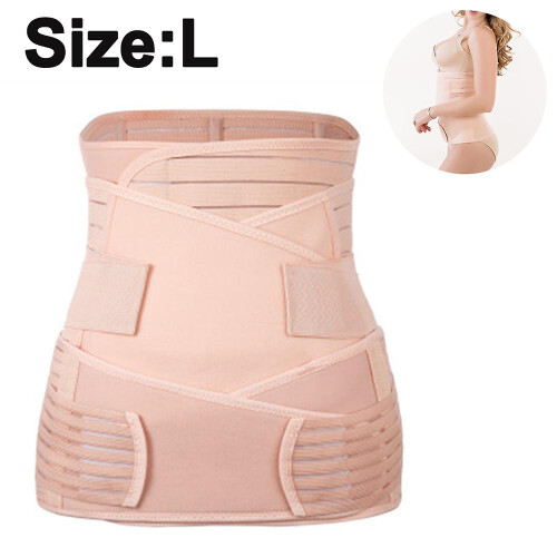 Multipurpose Postpartum Recovery Set, Recovery Belly Pelvis Support, Breathable Material Adjustable Compression, Back Support & Shape Waist