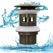 Automatic Pop Up Drain Stopper for Kitchens and Bathrooms, Stronger Sealing Performance And Cost Effective Design Without Overflow