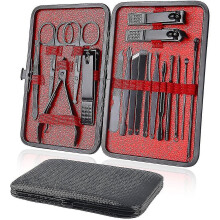 Coffret luxueux pour ranger et protéger vos outils en acier inoxydable, un kit de manucure professionnel pour une mise en beauté impeccable où que