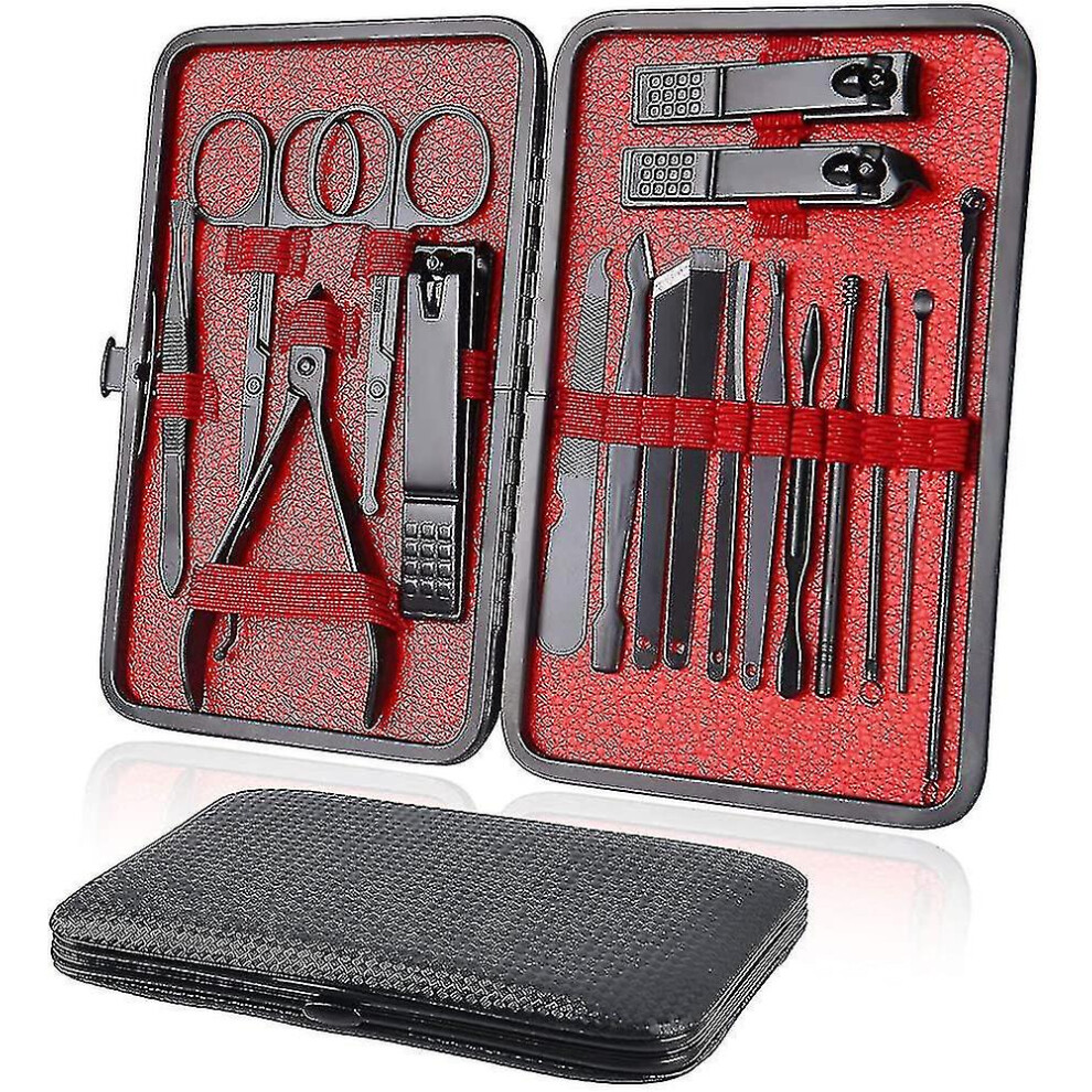 Unique Gift For Loved Ones, Professional Manicure Set With Stainless Steel Tools For Comprehensive Grooming Needs