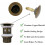 Durable Solid Brass Pop Up Drain Stopper for Kitchens and Bathrooms, Cost Effective Design Ensures Rust Proof Corrosion Resistant Performance Without 5
