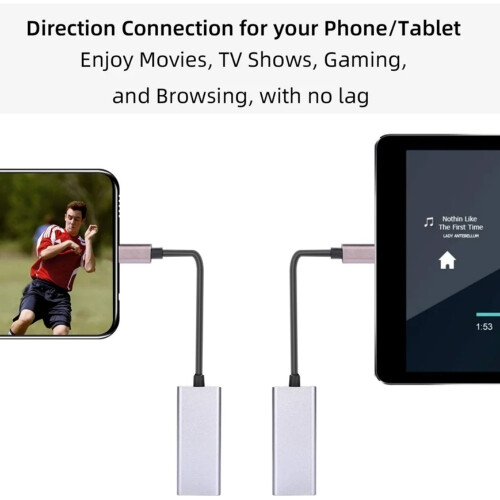 Προσαρμογέας USB-C σε RJ45Gigabit, λεπτό συμπαγές μέγεθος για φορητή συνδεσιμότητα, 2