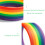 Βραχιόλια Σιλικόνης Rainbow Pride, Βραχιόλια Υποστήριξης LGBT σε Πολύχρωμα, Άνετα για Gay 5