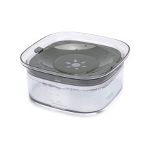 Tigela transparente para cães, com capacidade de 2 litros e garantia anti-vazamento, ideal para monitorar os níveis de água e manter a higiene,