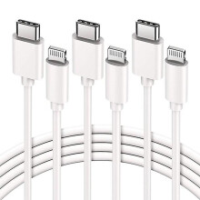 Cavo da USB C a Lightning di alta qualità, certificato MFi, per ricarica e sincronizzazione rapide.