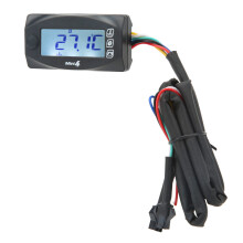 Motorcycle 4-in-1 Digital Display Oil Temp Volt Time Gauge 14mm M12x1.5