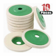 Wool Polishing Wheel for Wide Application Buffing, Round Grinding Pad with Low Noise Design, Buffer Disc Set for Polishing Glass Scratches,