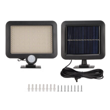 Projecteur extérieur à détecteur de mouvement, panneau solaire séparé pour une plus grande flexibilité, projecteurs LED ultra-lumineux, idéal