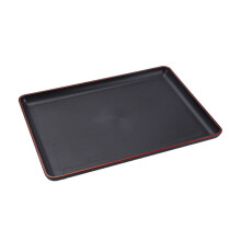 Plateau rectangulaire au design raffiné, utilisable en de multiples occasions : maison, hôtel, restaurant, restauration rapide.