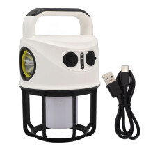 Linterna LED recargable para camping, luz portátil e impermeable para tiendas de campaña con múltiples modos de iluminación, perfecta para