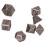 7PCS Metal Polyhedra Dice Set, Engraved Number, Red Spots, Table Game 15