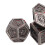 7PCS Metal Polyhedra Dice Set, Engraved Number, Red Spots, Table Game 10