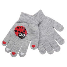 (As show, style 3) Kids Gloves Winter Knitted Gloves Stretchy Full Fingers Gloves Mitten for Boys and Girls