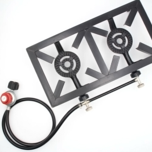 Double Cast Iron Stove 8000W US 47.5x24.5x11cm 1