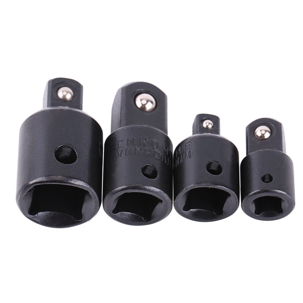 Impact Socket Adapter And Reducer Set 4Pcs For Impact Driver Conversions Extension To Ratchet Wrenches 1/4 In 3/8 In 1/2 In 9094768726518