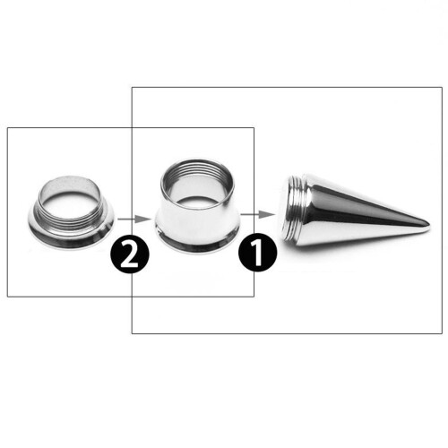 Kit d'étirement d'oreille 6 pièces 3-10mm, tunnels de perçage 2