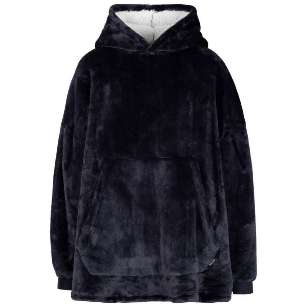Trespass (One Size, Navy) Unisex Adult Cosiness Oversized Hoodie Blanket