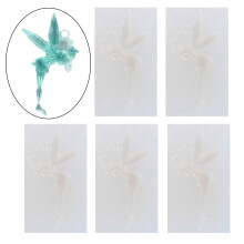 5pcs Christmas Resin Molds Silicone Resin Angel Fairy Ornaments