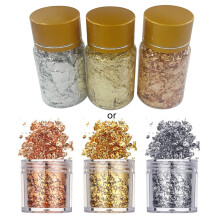 Broken Gold Leaf Flake Resin Epoxy Mold Art Decoration Gold Foil