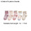 (M, style 1) Girls Toddler Multi Pack Socks Set 3