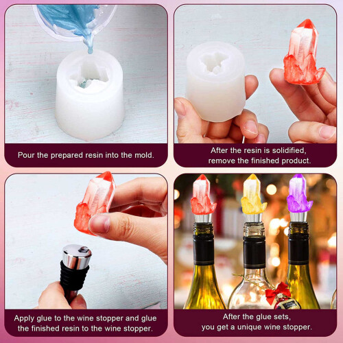 Silicone Ore Spar Crystal Cluster Transparent Mold Cluster-A 1