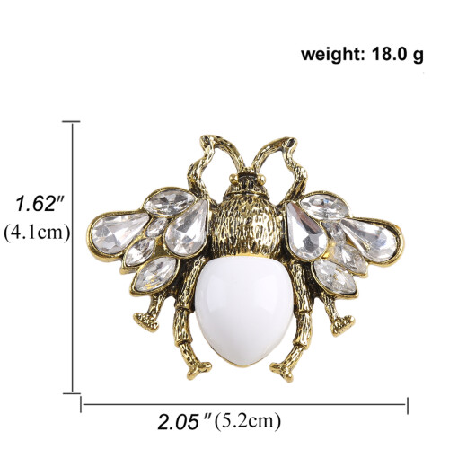 Leuke Bee Broches Pin Mode voor Shell Parel Kristal Dier Broche 1