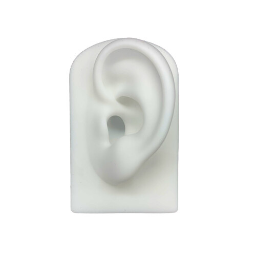 Soft Silicone Simulation 1:1 Human Ear Model Ear-White