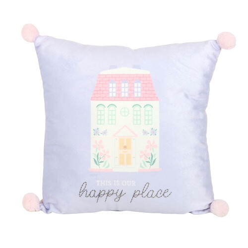 Something Different This Is Our Happy Place Square Filled Cushion