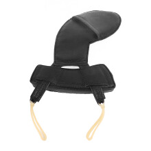 Bequemer schwarzes Schaffell-Schulterpolster für Violine 3/4–4/4