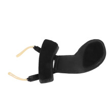 Schwarze Schaffhautschulterstütze für Violine 1/16-1/8, verstellbarer Schutz
