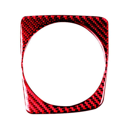 For   8Th 06-11 Red Carbon Fiber Automatic Gear Shift Frame Cover Trim
