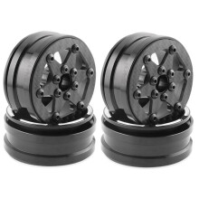 Mozzo Ruota per Cerchione Beadlock da 1,9 Pollici In Fibra di Carbonio da 4 Pezzi per Auto Cingolata 1/10 RC Axial SCX10 TRX4 C
