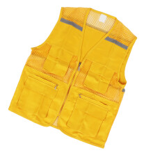 Typ 1 L Gelbe Freiwilligenweste mit langlebigen Taschen für Veranstaltungseinsätze