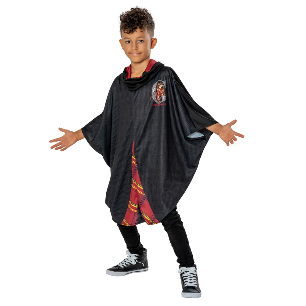 Harry Potter (9-10 Years, ) Childrens/Kids Gryffindor Costume Poncho Black
