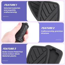 2 StüCk Bremse Kupplung Pedal Pad Abdeckungen 49751-58J00 für Swift Vitara Samurai Esteem SX4 Aerio X90 Sidekick