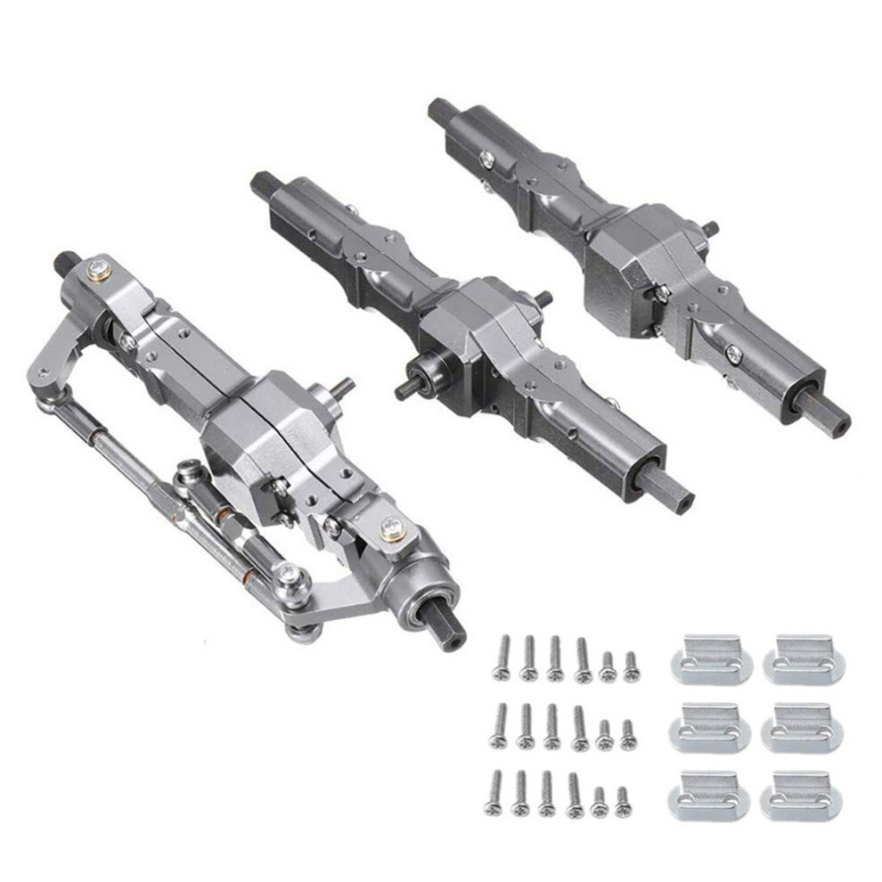 Metal Front Middle Rear Bridge Axle Gearbox For Wpl B16 B36 Fy004 1/16 Rc Car Truck Upgrade Parts Accessories 6033001524361
