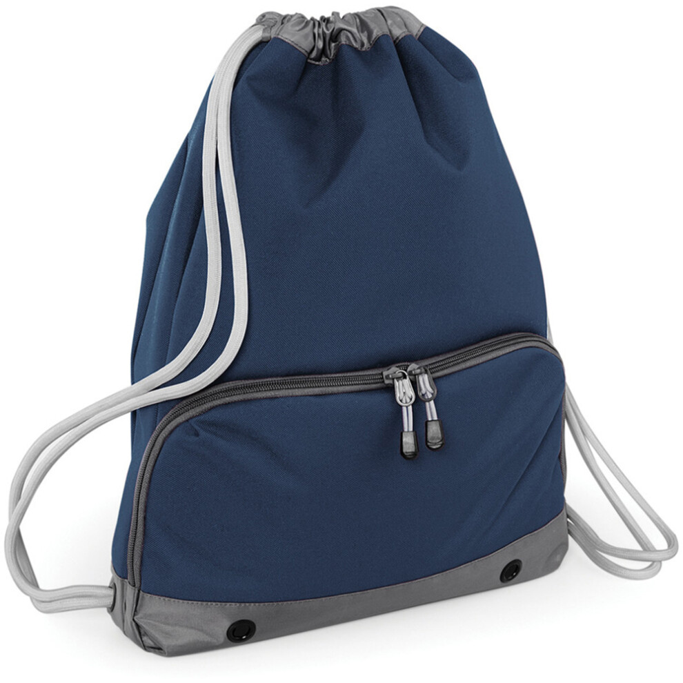 Bagbase (One Size, French Navy) Athleisure Water Resistant Drawstring Sports Gymsac Bag