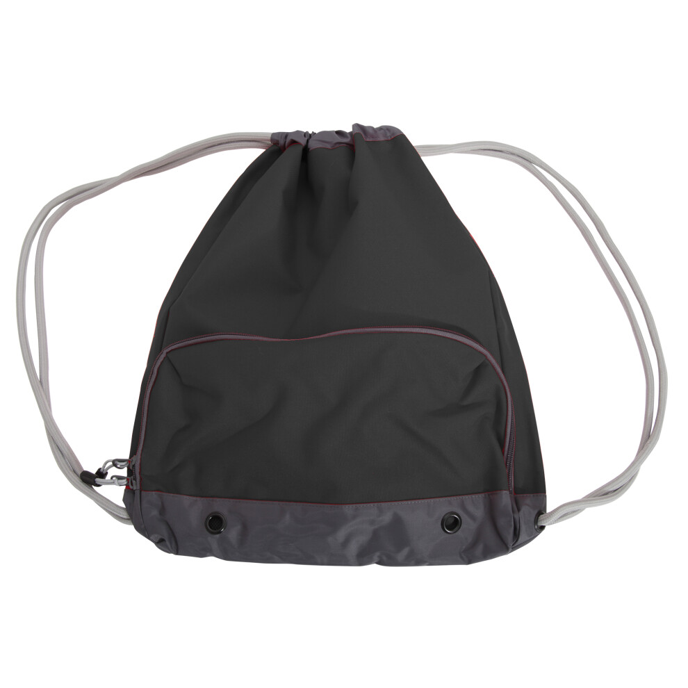 Bagbase (One Size, Black) Athleisure Water Resistant Drawstring Sports Gymsac Bag