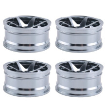 4P Aluminum Alloy6 Spoke Wheel Rim for RC 1/10 -Road 1052 Drift Sakura TE37+,Grey