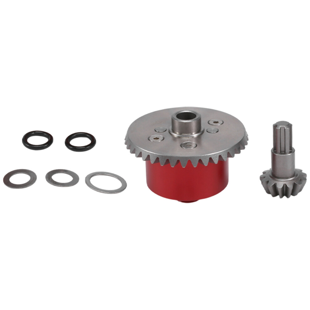 Metal Diff Case Diff Gear 37T Input Gear 13T For Arrma 1/10 Kraton Senton Rock Granite Outcast 4X4 Upgrades Parts,1 Red 6033976532965