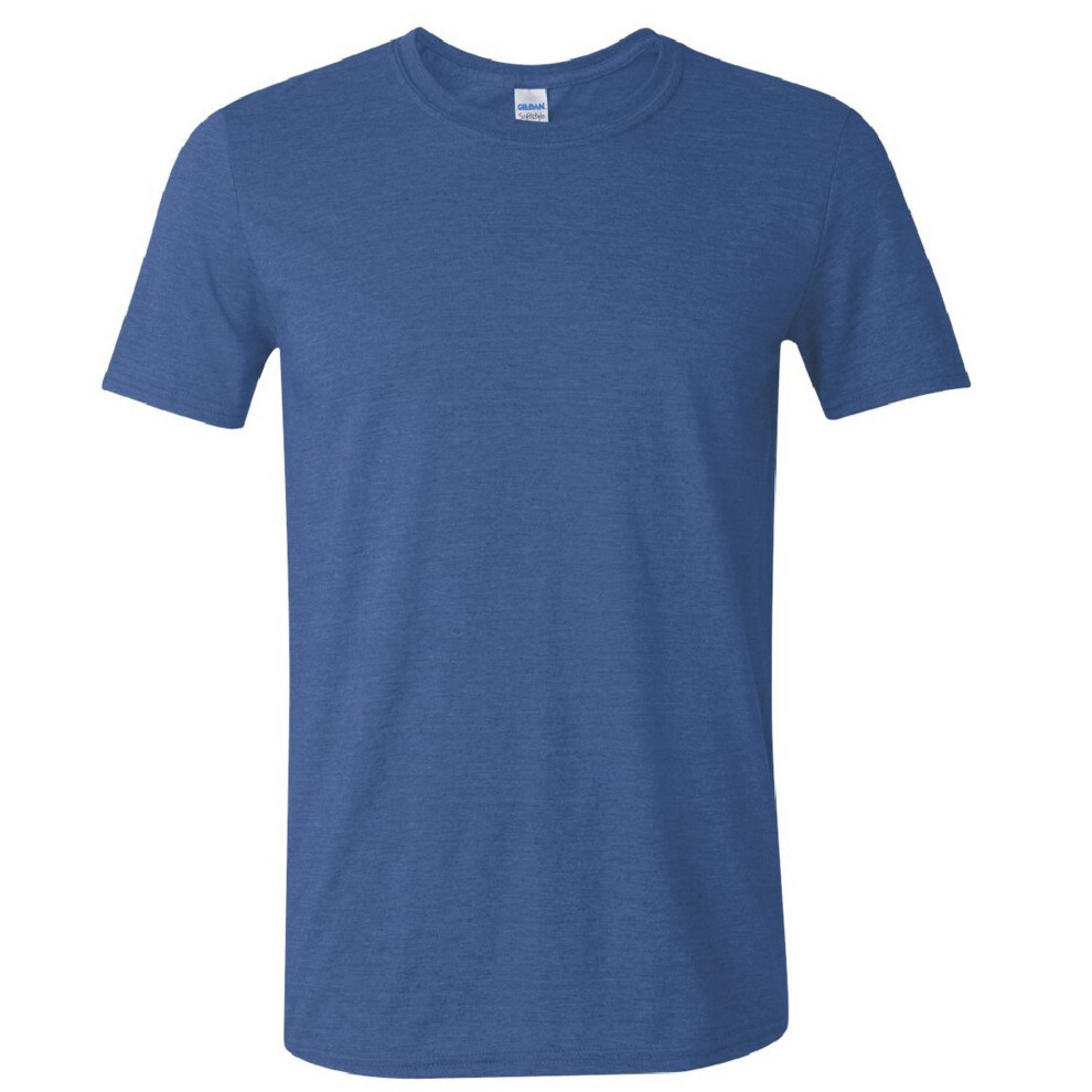 Gildan (L, Heather Royal) Mens Short Sleeve Soft-Style T-Shirt Multicoloured