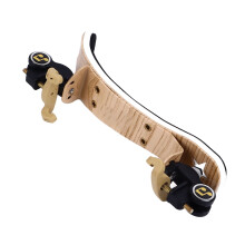 Klappbare ergonomische Geige-Schulterstütze 1/2 Holzoptik, verstellbar