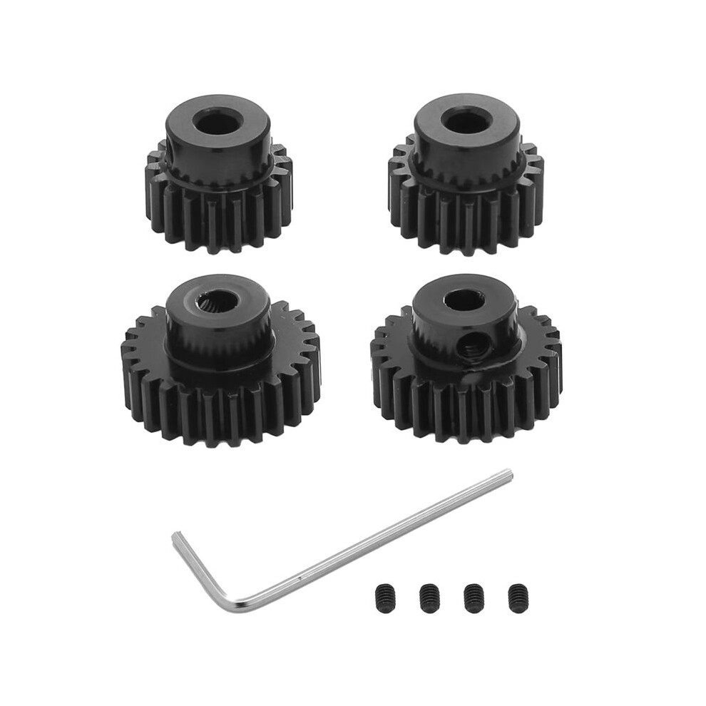 Metal 18T 19T 23T 24T Pinion Gear Moter Gear For Tt01 Tt02 Tb02 Ta05 Rc Car Upgrade Parts Accessories Black 6033665548277