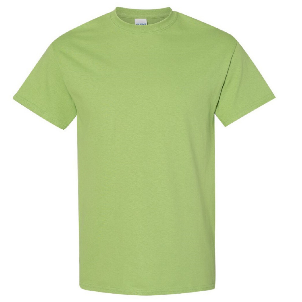 Gildan (M, Kiwi) Mens Heavy Cotton Short Sleeve T-Shirt Multicoloured